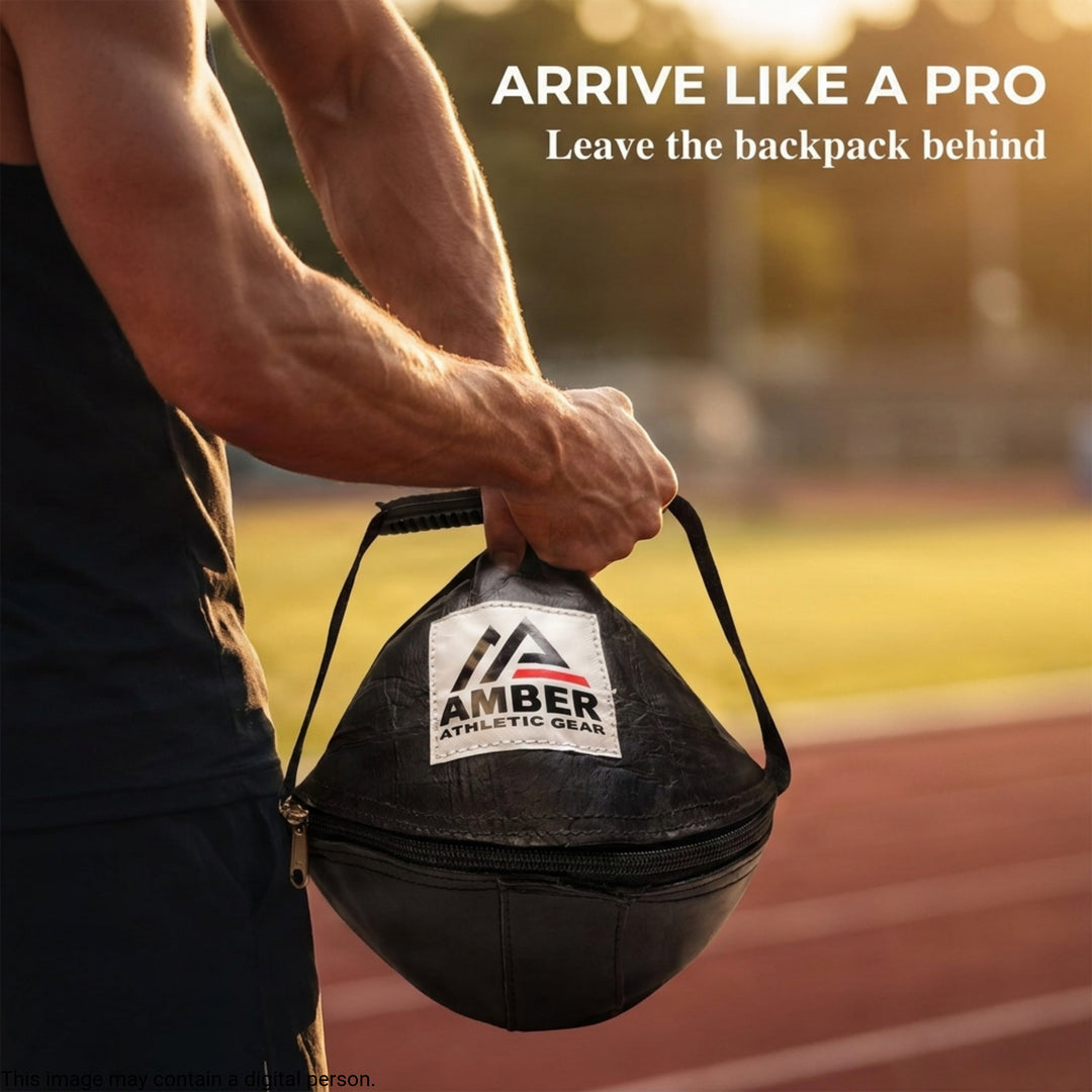 AMBER Athletic Gear Leather Shot Put Carrier