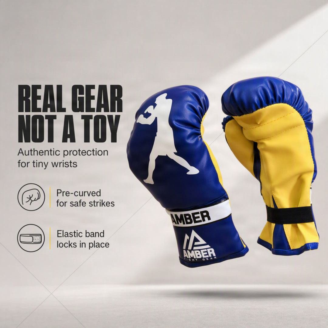Junior Boxing Gloves 6oz for Kids Age 3 to 6, Training Gloves for MMA, Muay Thai, Kickboxing, Punching Bag, Wrist Support &amp; Breathable