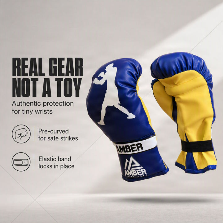 Junior Boxing Gloves 6oz for Kids Age 3 to 6, Training Gloves for MMA, Muay Thai, Kickboxing, Punching Bag, Wrist Support &amp; Breathable