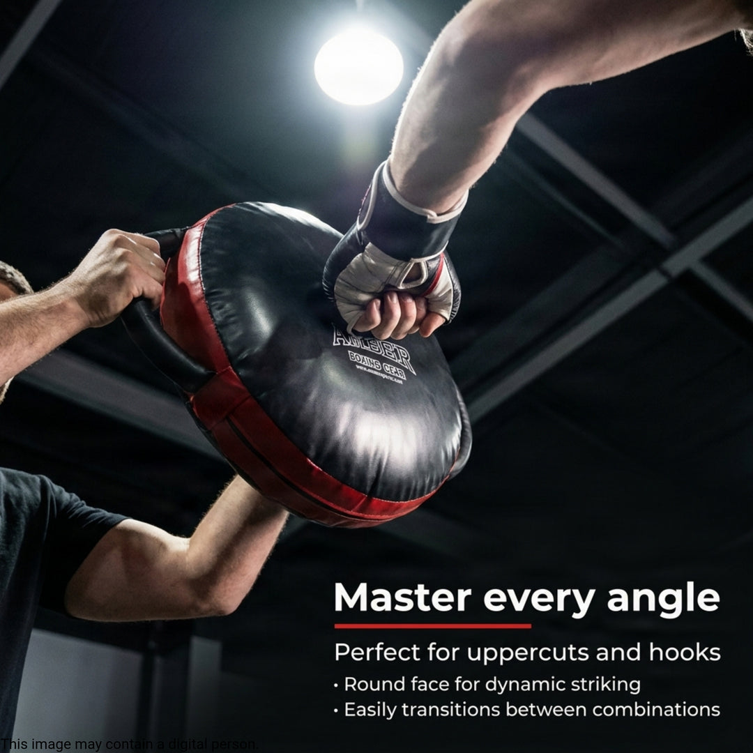 Amber Fight Gear Round Cushion Punch Shield - The Ultimate Training Companion with Unparalleled Durability and Exceptional Performance