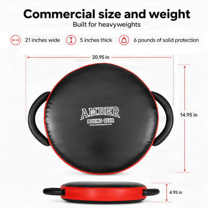 Amber Fight Gear Round Cushion Punch Shield - The Ultimate Training Companion with Unparalleled Durability and Exceptional Performance