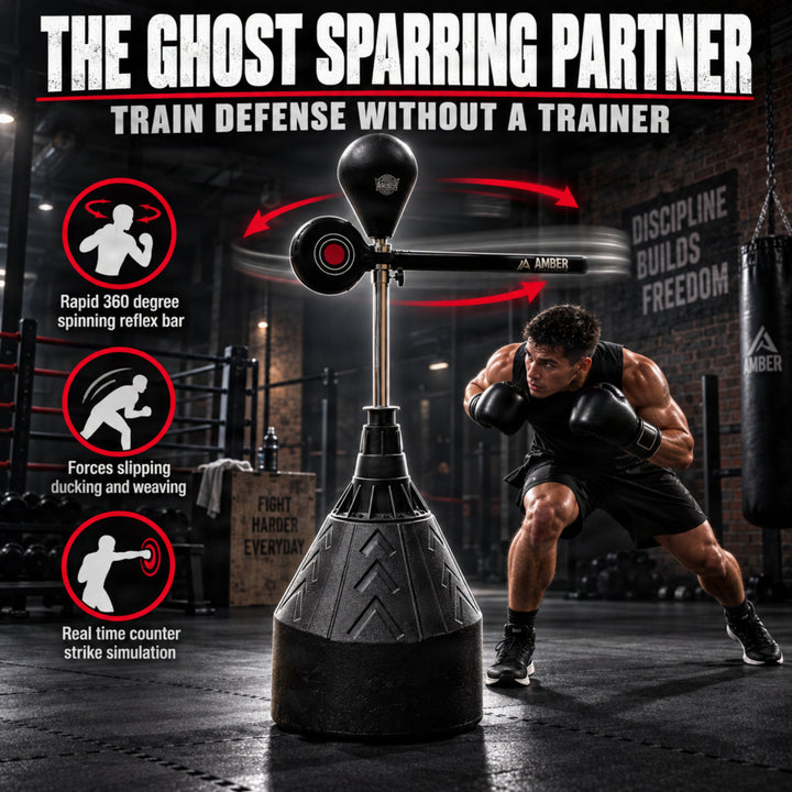 Unleash Your Inner Fighter with The Rapid-Reflex Boxing Bar: The Ultimate 2-in-1 Boxing Punch Bag and Reflex Spinning Bar for Enhanced Training and Agility