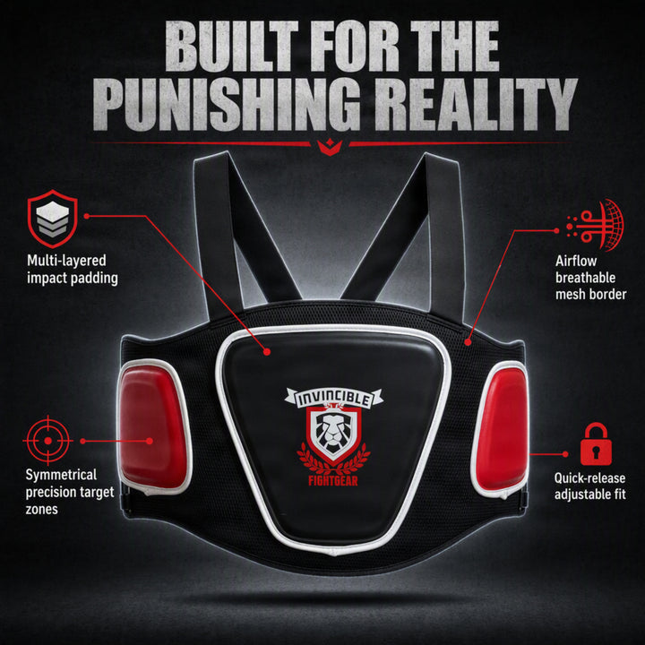 Invincible Fight Gear Airflow Body Protector for Boxing MMA &amp; Kickboxing