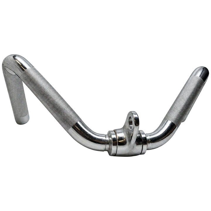 Multi-Exercise Steel Bar, Versatile Fitness Equipment for Bicep Curls, Seated Rows, Triceps Pressdown | Chrome-Plated