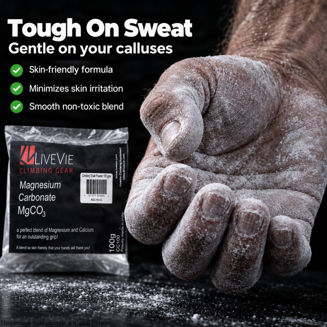 Amber Sporting Goods Gym Chalk for Weightlifting, Rock Climbing, Gymnastics &amp; Crossfit - Anti-Slip Magnesium Carbonate for Powerlifting, Kettlebells, Calisthenics &amp; Sports Grip Enhancement, 250 gm