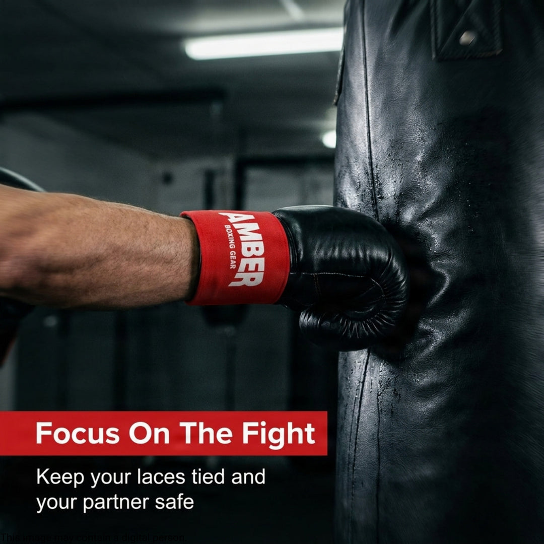 Boxing Lace Covers Secure Fit Stability and Style Enhance Glove Performance Reduce Movement for Training and Competition Gloves Not Included