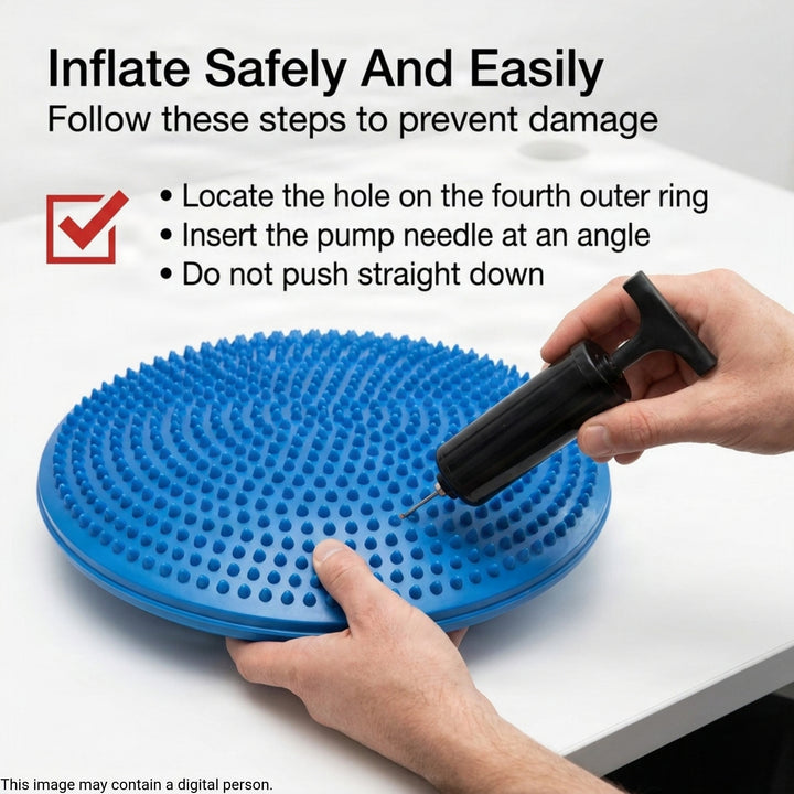 Ultimate Versatile 13 inch Latex-free PVC Balance Disc Core Strengthening Tool for Home Gym, Fitness, Stability Training - Joint-Friendly Exercise Aid for Toning Muscles &amp; Enhancing Workouts