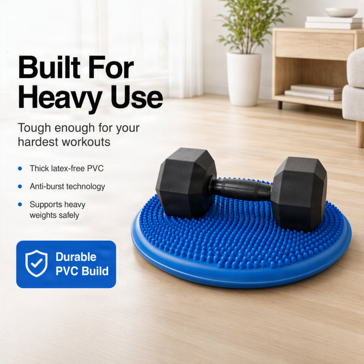 Ultimate Versatile 13 inch Latex-free PVC Balance Disc Core Strengthening Tool for Home Gym, Fitness, Stability Training - Joint-Friendly Exercise Aid for Toning Muscles &amp; Enhancing Workouts