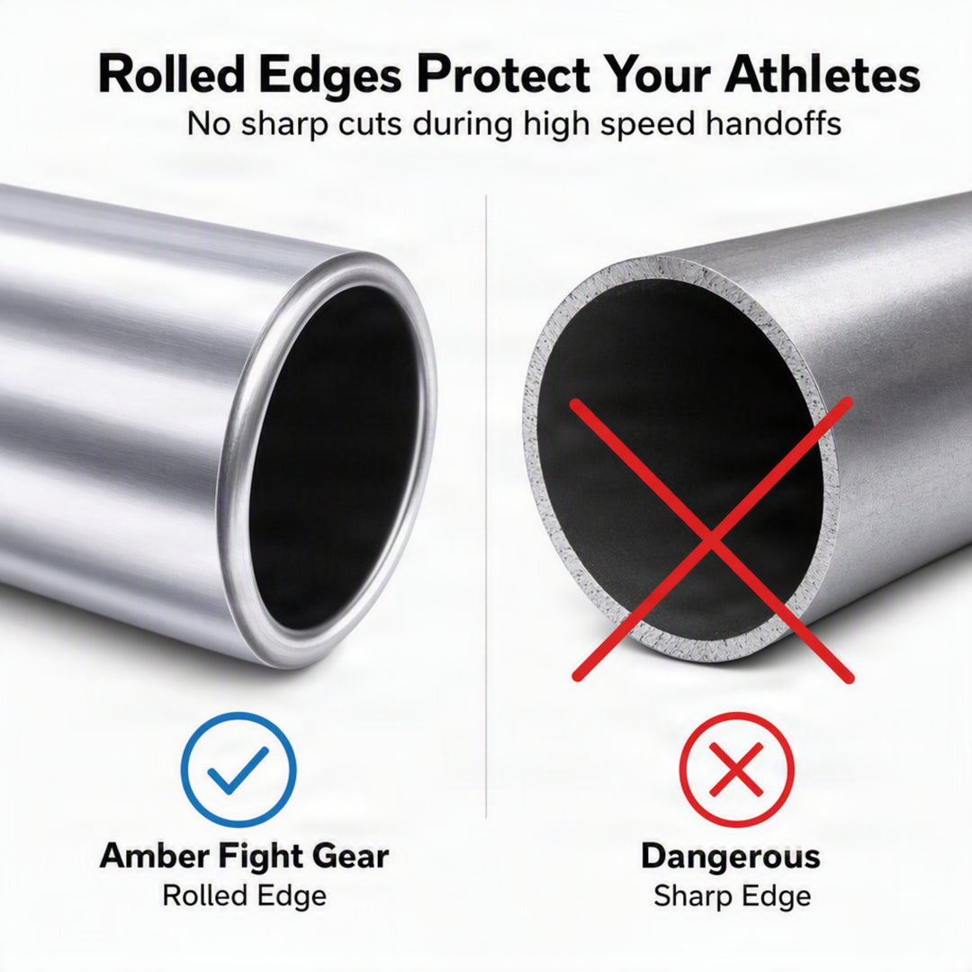 Aluminum Relay Baton Get The Winning Edge with Our Official Size, Lightweight, and Safe (1, Silver)