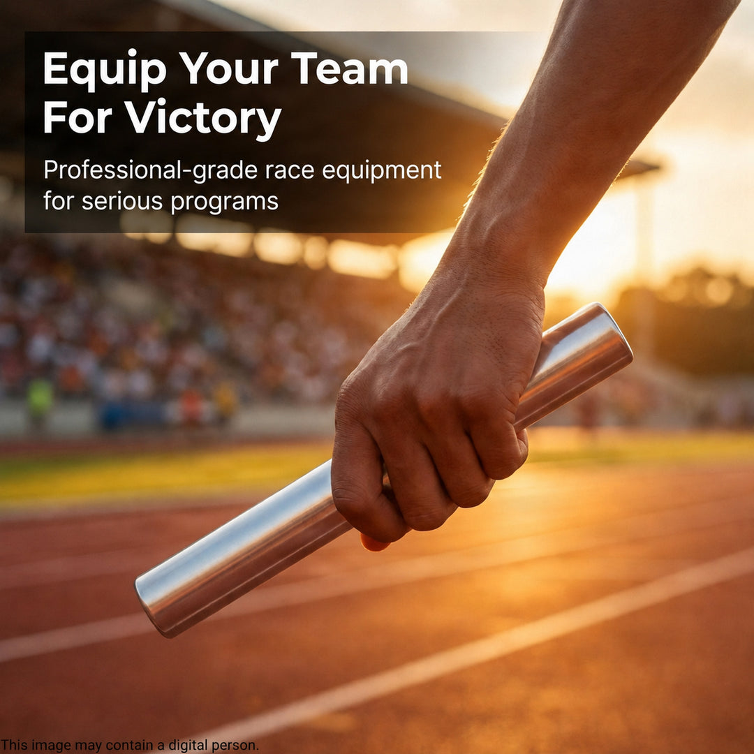 Aluminum Relay Baton Get The Winning Edge with Our Official Size, Lightweight, and Safe (1, Silver)