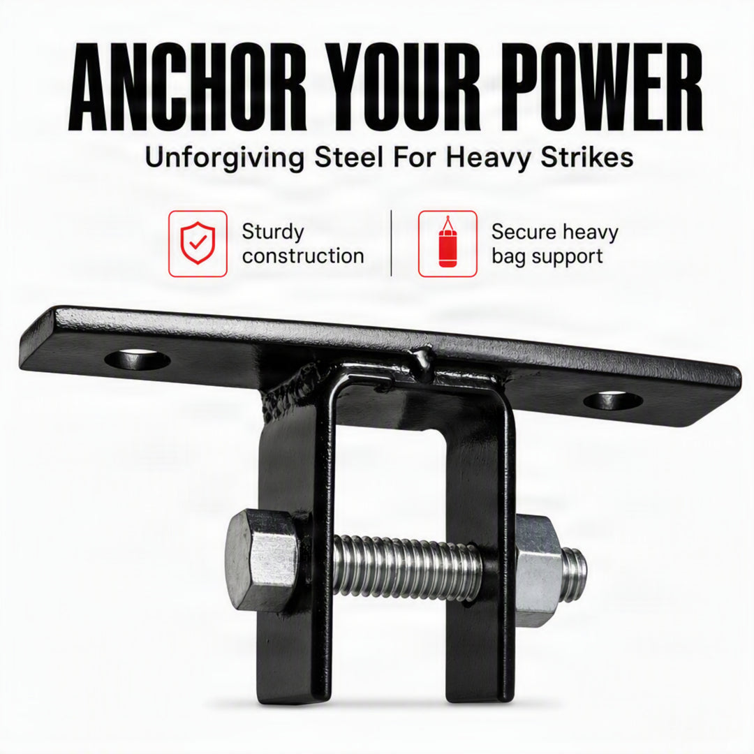 Amber Sporting Goods Wooden Beam Heavy Bag Hanger Universal Mounting, Premium Quality, Space-Saving Design Securely Hang Your Heavy Bag