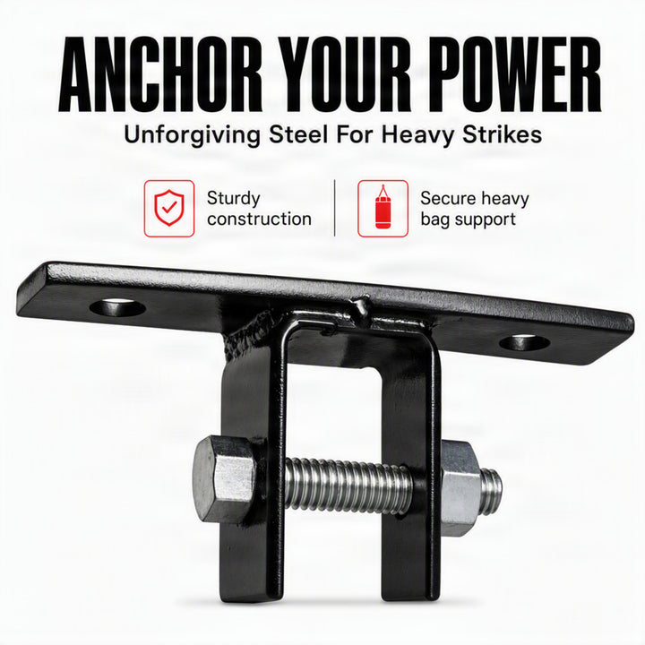 Amber Sporting Goods Wooden Beam Heavy Bag Hanger Universal Mounting, Premium Quality, Space-Saving Design Securely Hang Your Heavy Bag