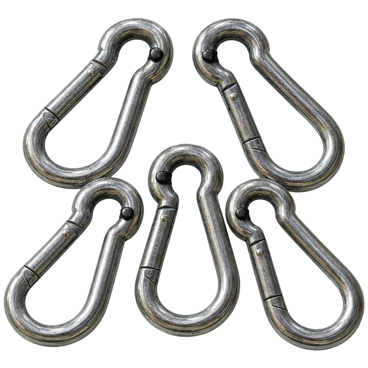 Amber Sporting Goods Heavy-Duty Spring Hook for Double End Bags and Heavy Bags, Pack of 5.