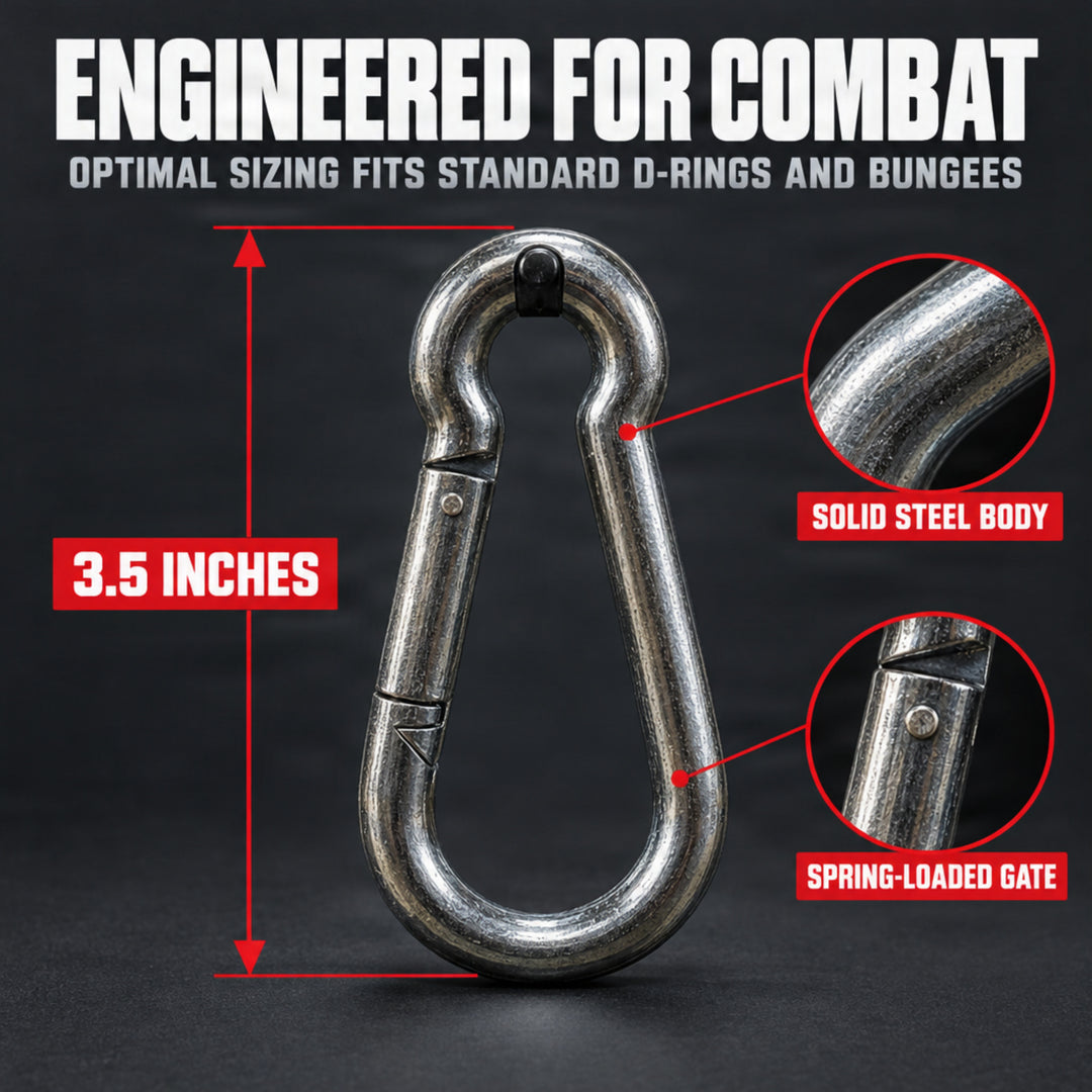 Amber Sporting Goods Heavy-Duty Spring Hook for Double End Bags and Heavy Bags, Pack of 5.