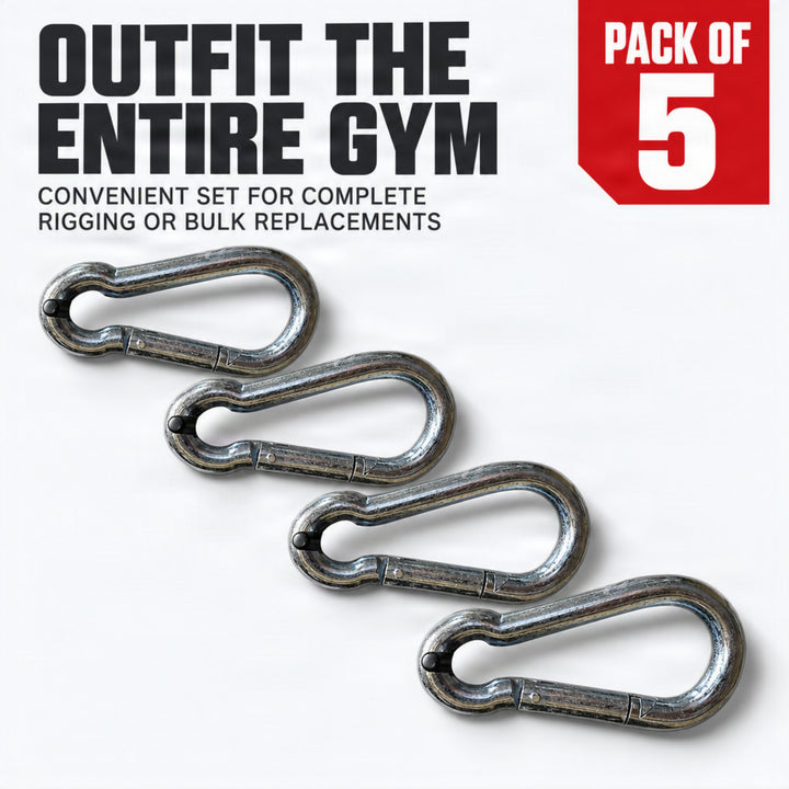 Amber Sporting Goods Heavy-Duty Spring Hook for Double End Bags and Heavy Bags, Pack of 5.