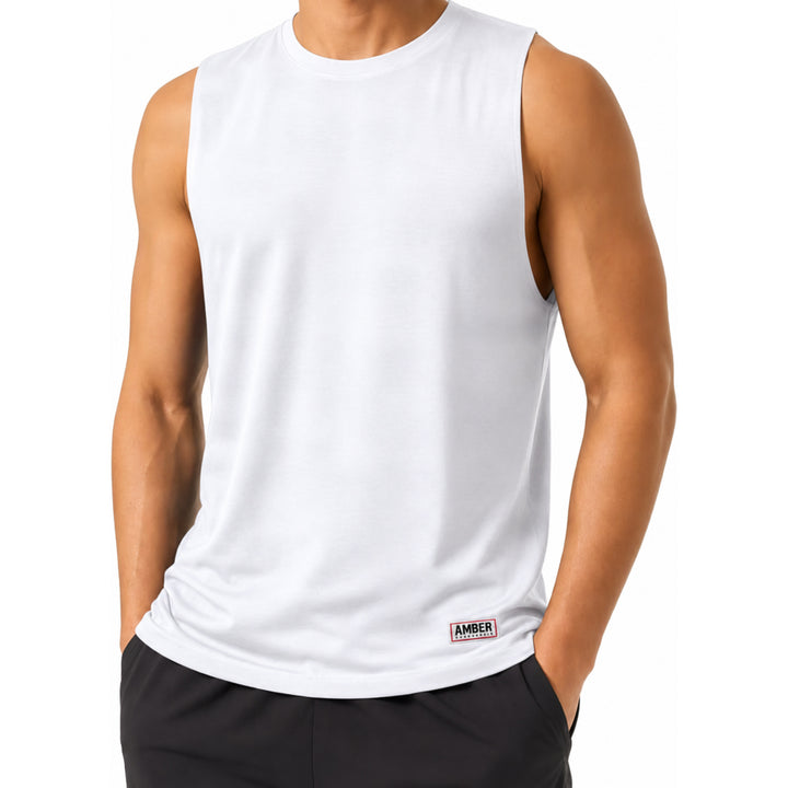 Amber Fight Gear Premium Satin Boxing Jersey Tank Top, Multiple Colors &amp; Sizes