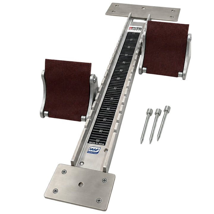 Olympus IAAF Certified Starting Block, Durable Aluminum Construction, Adjustable Pedal Angles, Rust-Proof Steel Channel, Firm Track Grip, and Professional Quality for Optimal Speed and Stability