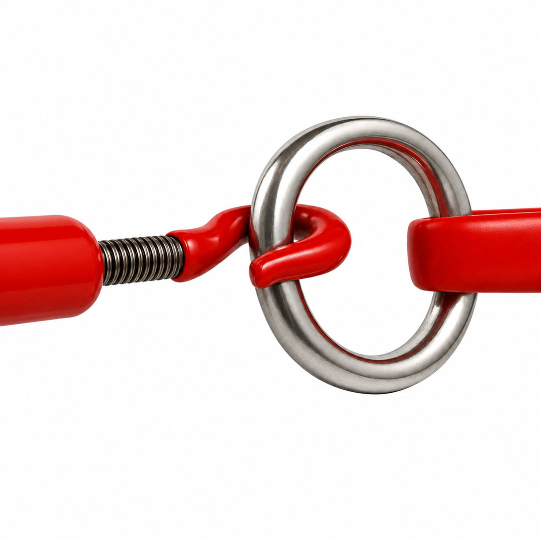 Amber Fight Gear Premium Hardened Metal Boxing Rope Retainer Ring - Secure Attachment for Turnbuckles, Durable Construction, Easy Installation - Ideal for Professional Rings and Training Facilities