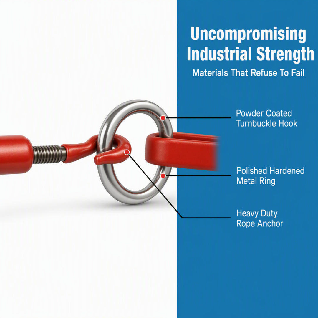 Amber Fight Gear Premium Hardened Metal Boxing Rope Retainer Ring - Secure Attachment for Turnbuckles, Durable Construction, Easy Installation - Ideal for Professional Rings and Training Facilities