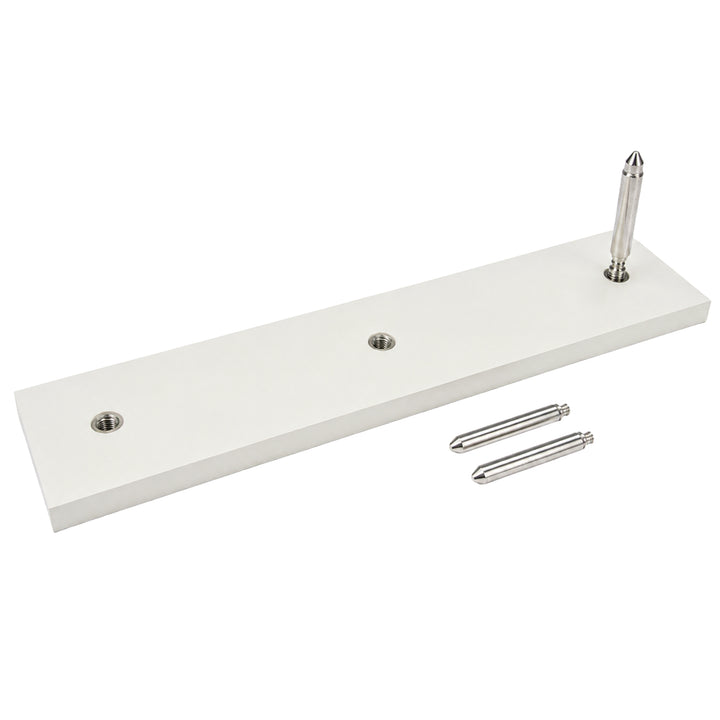 Pitching Rubber with Durable UV-Resistant Construction, Official Size 6 x 24 Inches for Baseball - Includes Nickel-Plated Steel Spikes for Secure Ground Attachment