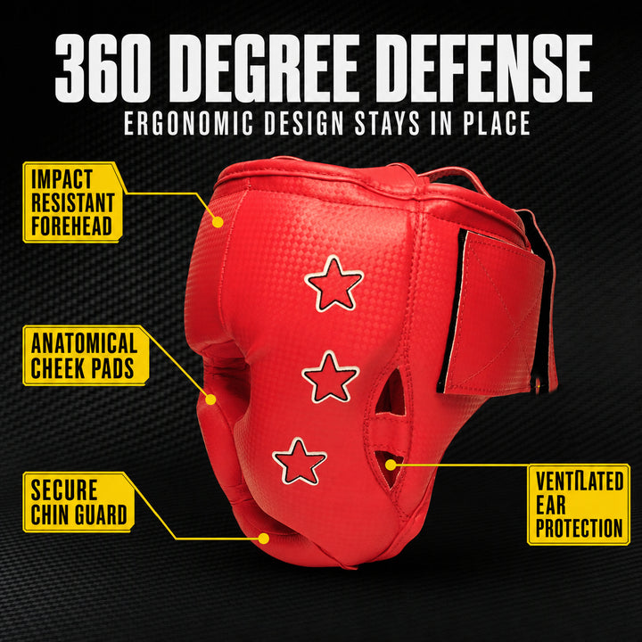 Adjustable Boxing Headgear for Sparring, MMA &amp; Kickboxing