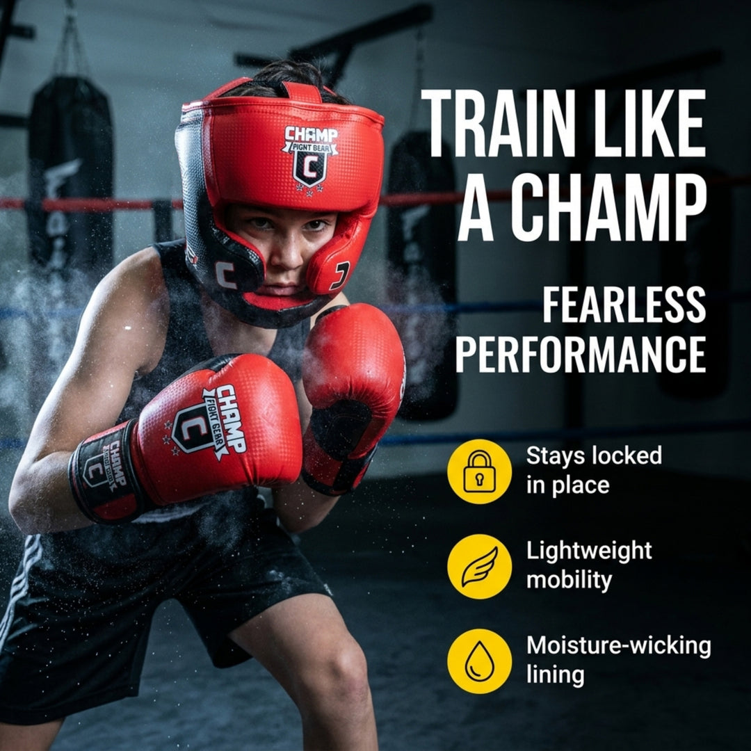 Adjustable Boxing Headgear for Sparring, MMA &amp; Kickboxing
