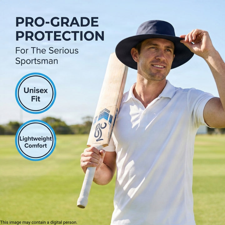 Wide Brim Sun Hat with Internal Towel Band for Cooling and Drying, Durable Heavyweight Cotton Drill Material, Perfect for Outdoor Sports, Matches, and Sun Protection