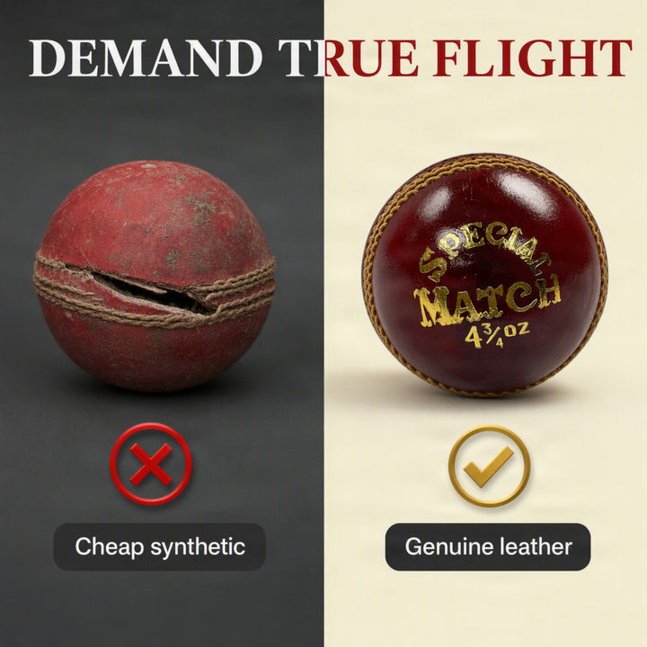 Amber Fight Gear Leather Cricket Ball Professional-Grade, Durable, Ideal for High-Scoring Matches, Set of 3