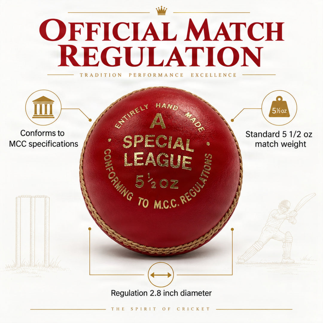 Amber Fight Gear Professional Leather Cricket Ball, Hand-Stitched, Set Options