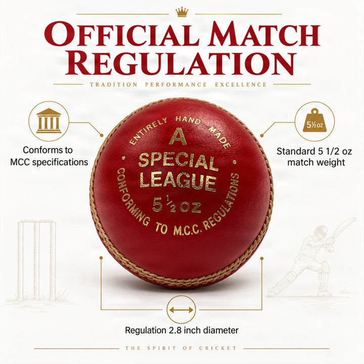Amber Fight Gear Professional Leather Cricket Ball, Hand-Stitched, Set Options