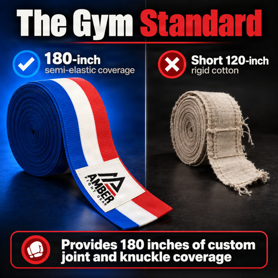 Amber Fight Gear Semi Elastic 180 Inch Boxing Hand Wraps