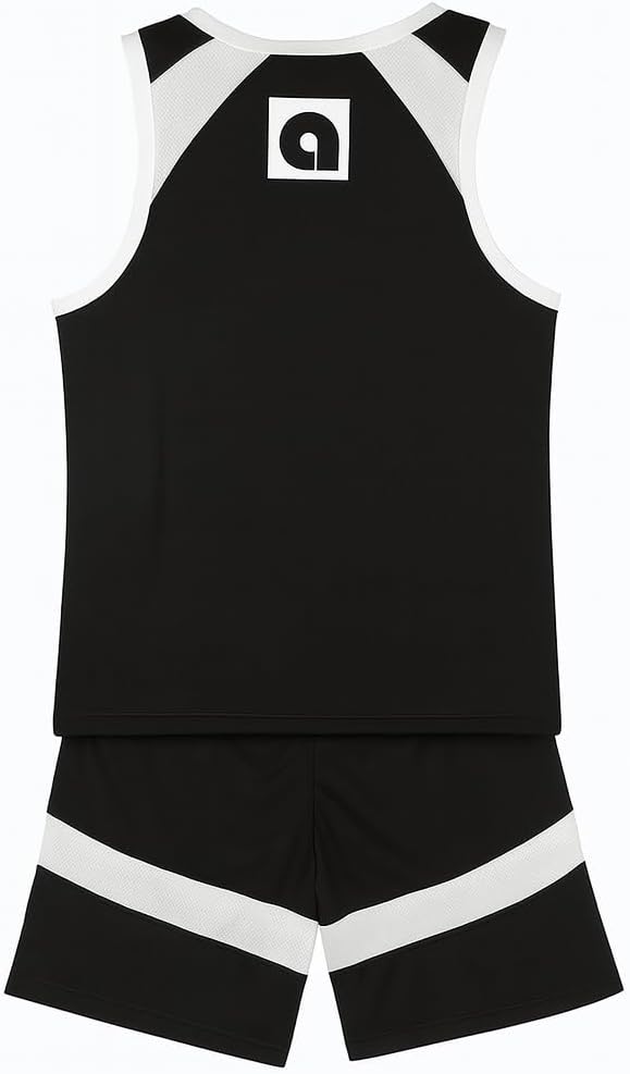 Amber Fight Gear Unisex Basketball Jersey and Shorts Set, Polyester