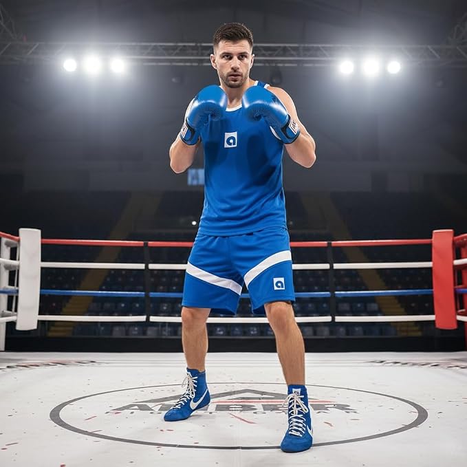 Amber Fight Gear Unisex Basketball Jersey and Shorts Set, Polyester