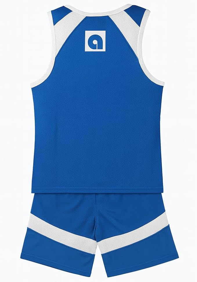 Amber Fight Gear Unisex Basketball Jersey and Shorts Set, Polyester