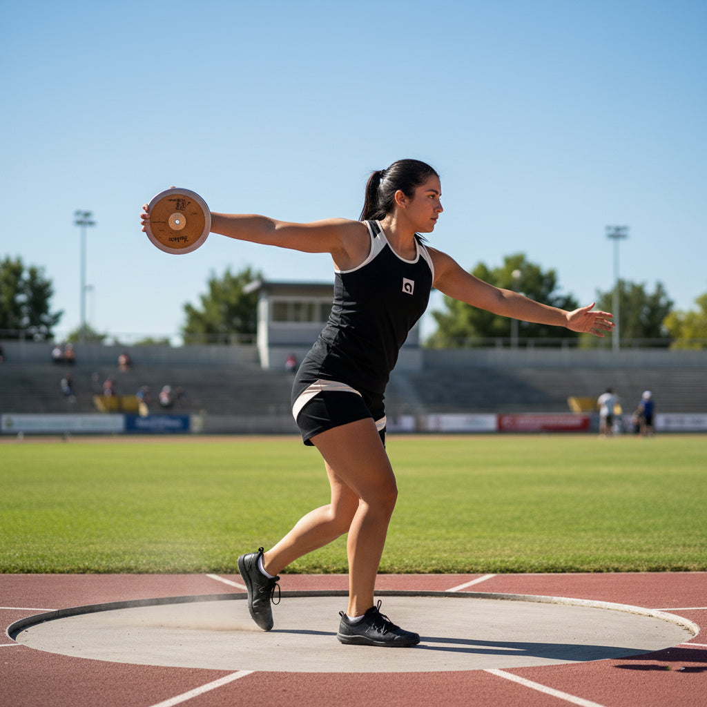 BSN 1kg Wood Discus with Steel Rim - Competition &amp; Practice