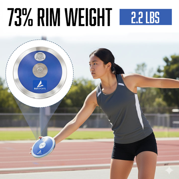 BSN Challenger 1kg Discus - 73% Rim Weight, NFHS Compliant