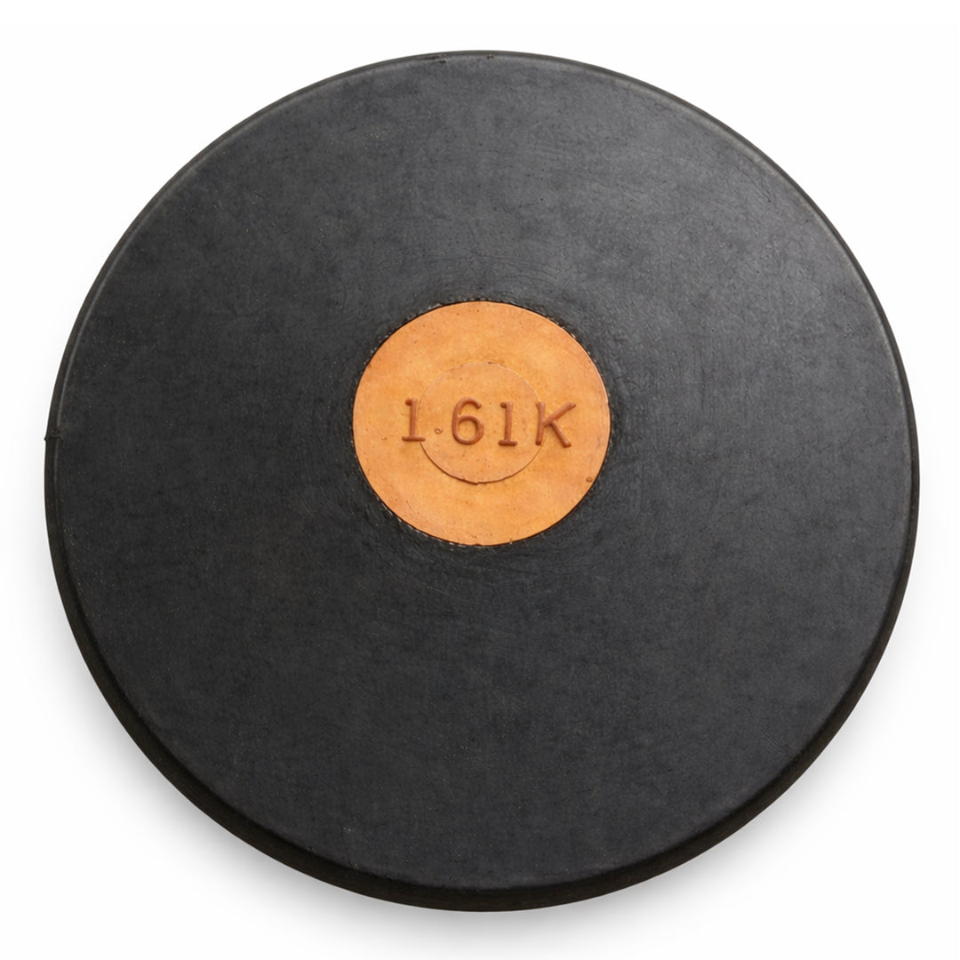 BSN Official Black Rubber Discus - 1.6 KG, NFHS Compliant