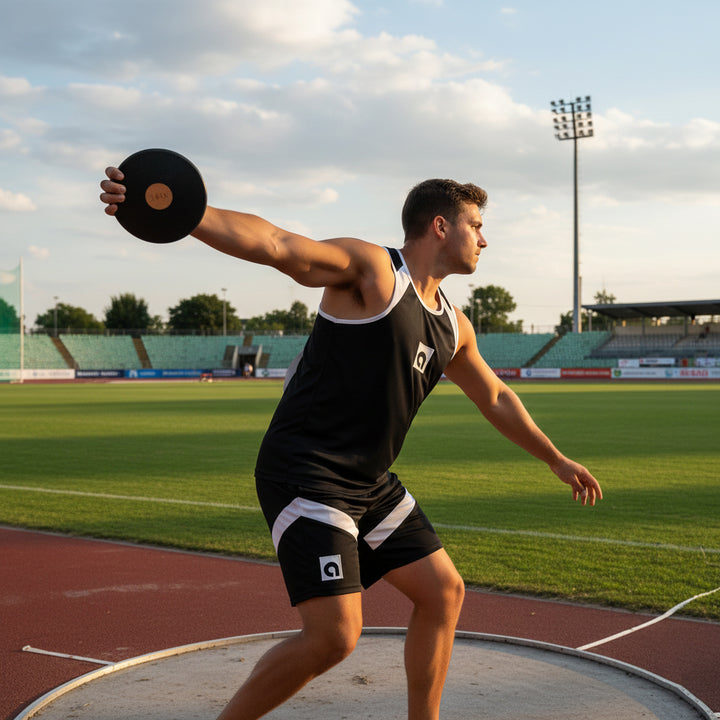 BSN Official Black Rubber Discus - 1.6 KG, NFHS Compliant
