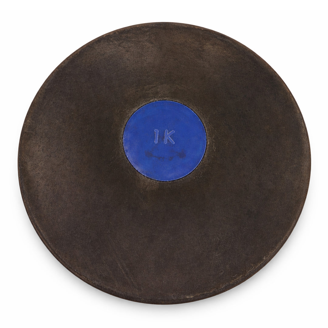 BSN Official Black Rubber Discus - 1 KG, NFHS Compliant