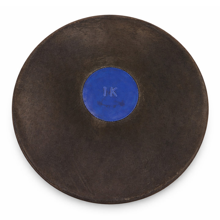 BSN Official Black Rubber Discus - 1 KG, NFHS Compliant