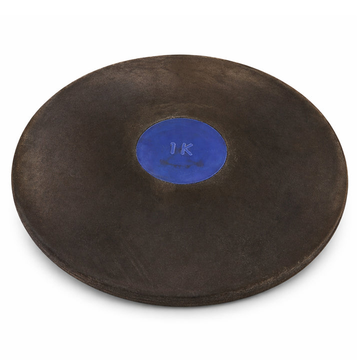 BSN Official Black Rubber Discus - 1 KG, NFHS Compliant