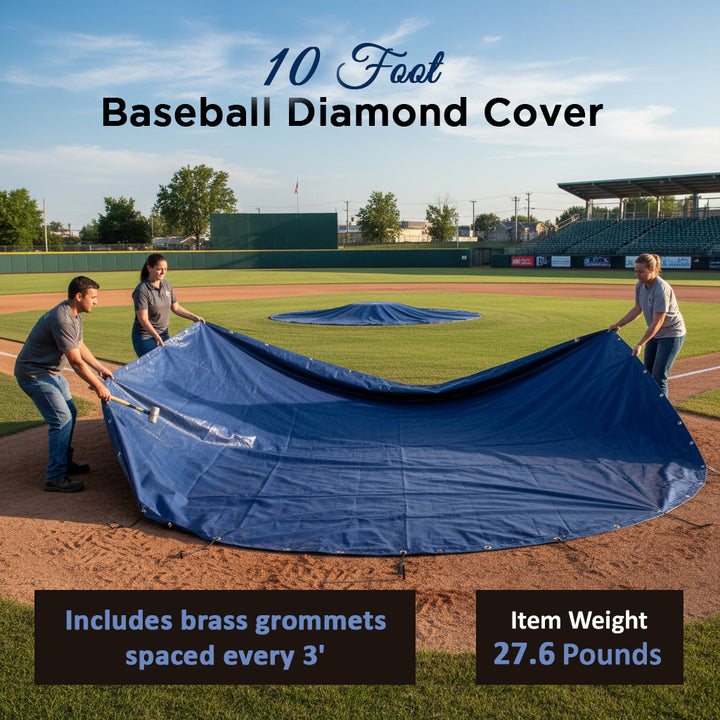 BSN SPORTS 10-Foot Square Base Covers - Set of 3, 14 oz. Vinyl