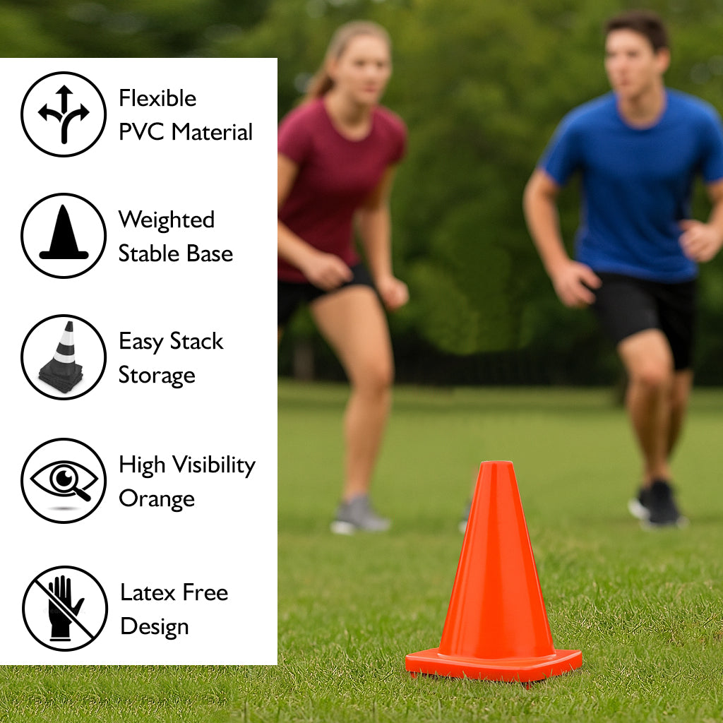 BSN SPORTS 18" Orange Game Cone with Weighted Base (One Cone)