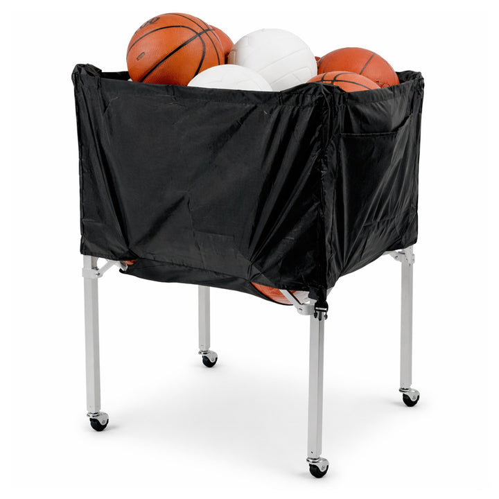 BSN SPORTS E-Z Fold Ball Cart - Collapsible &amp; High-Capacity