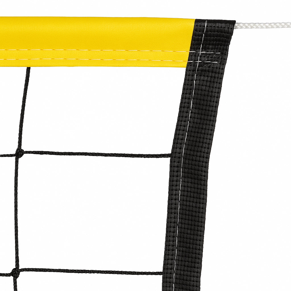 BSN SPORTS Economy Volleyball Net - Black and Yellow