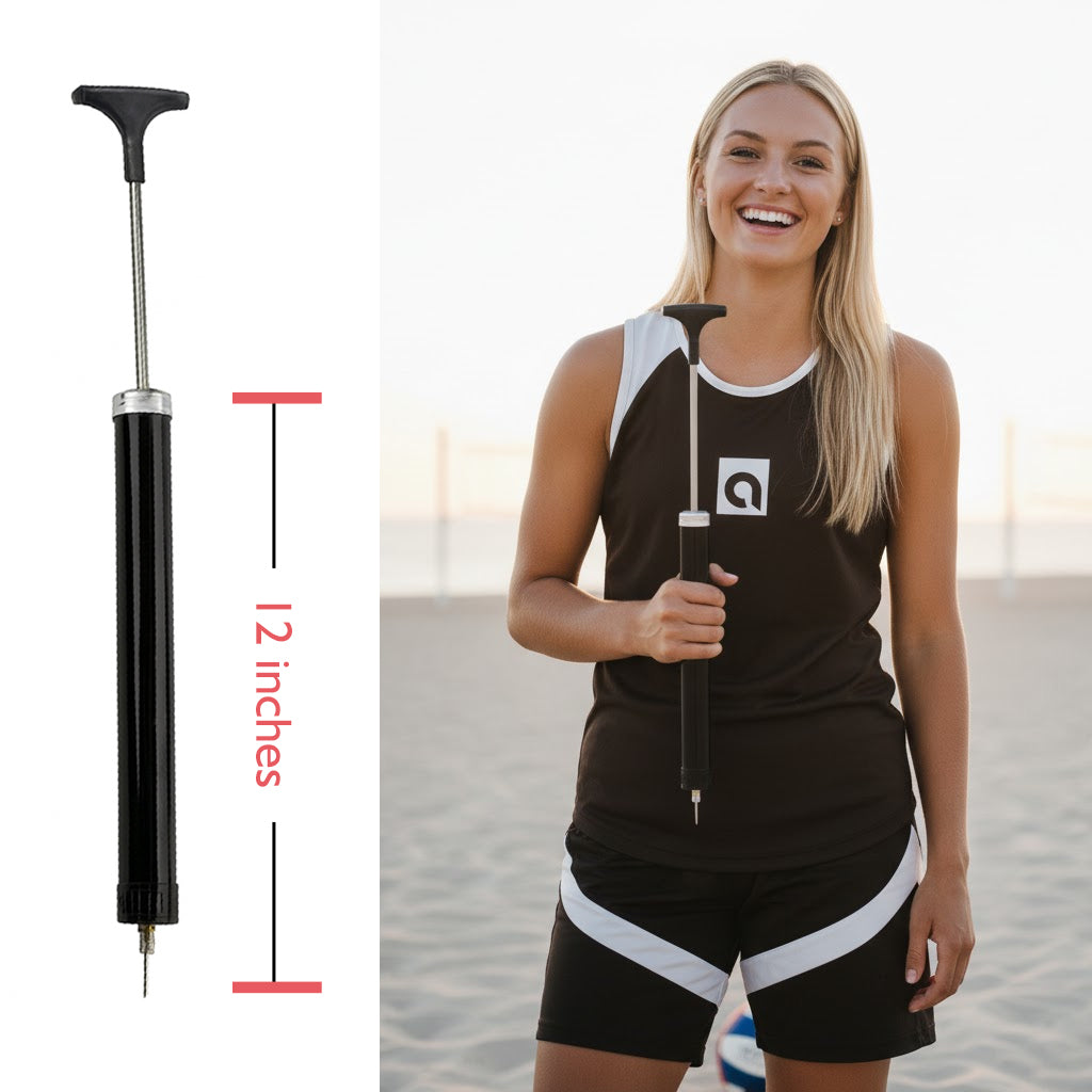 BSN SPORTS Steel Hand Inflator - Portable Pump with Needle