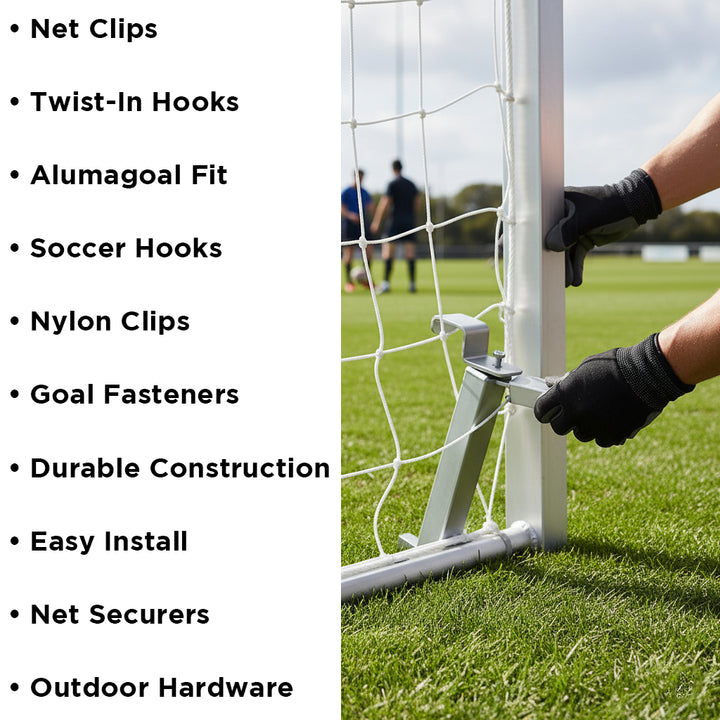 BSN SPORTS Twist-in Net Hook Set - 50-Pack (for Alumagoal Goals)