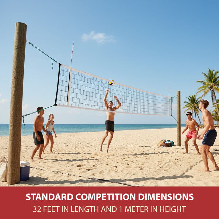 BSN SPORTS Ultimate Volleyball Net - 3.5mm Knotless Nylon