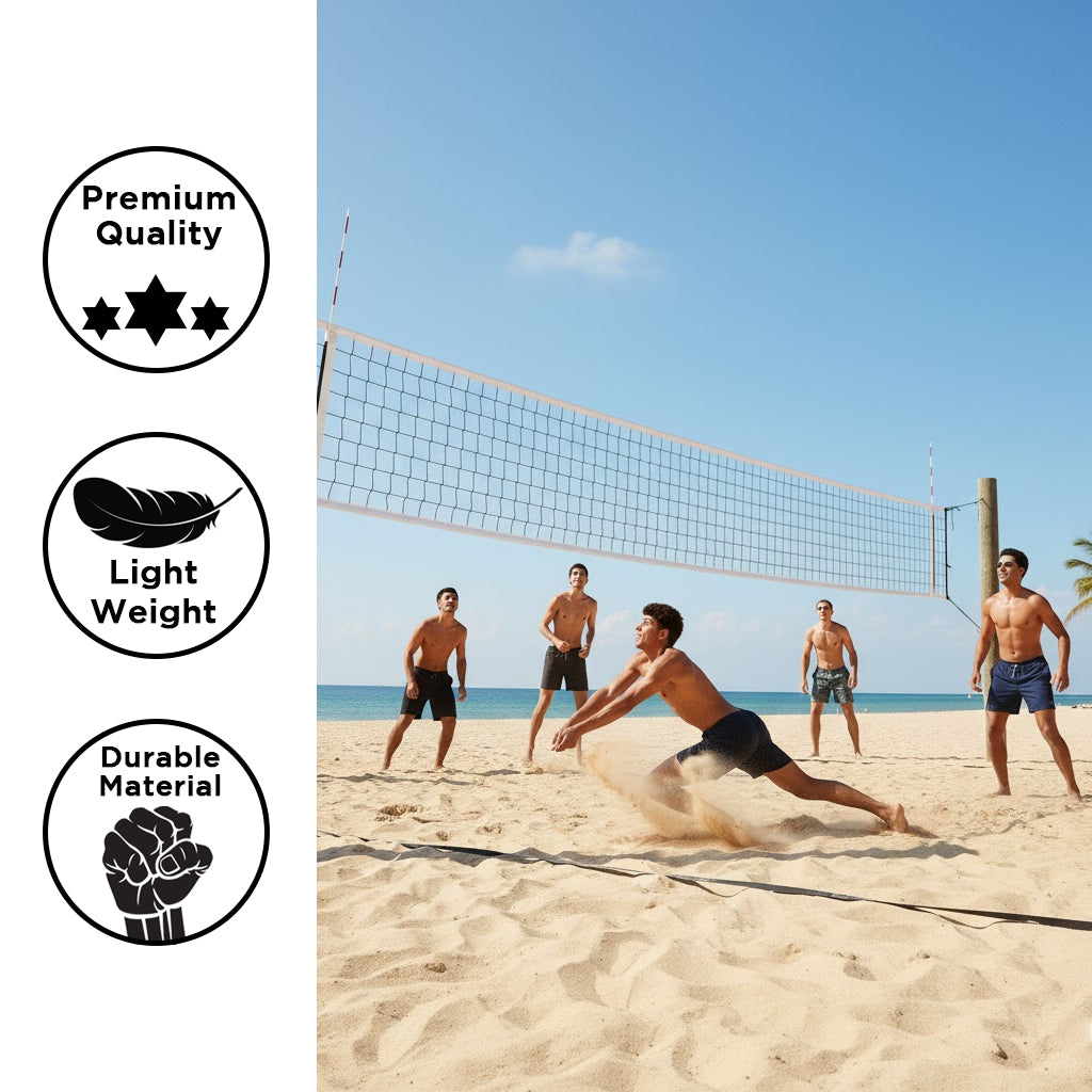 BSN SPORTS Ultimate Volleyball Net - 3.5mm Knotless Nylon