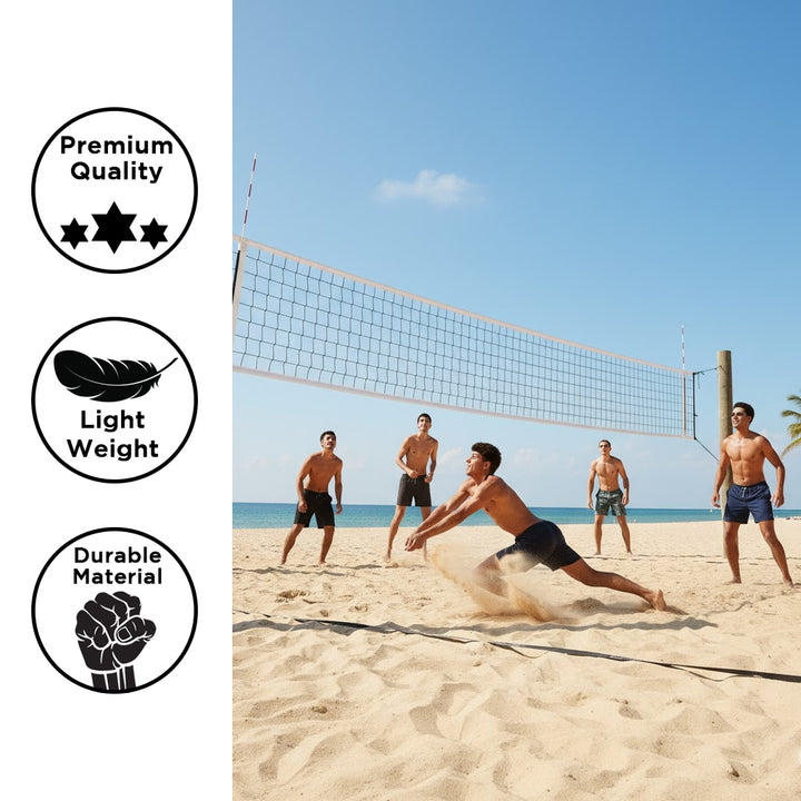 BSN SPORTS Ultimate Volleyball Net - 3.5mm Knotless Nylon
